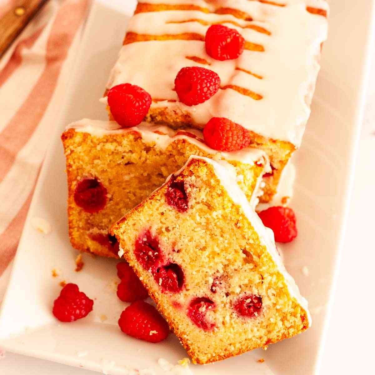 Easy Lemon Raspberry Loaf Cake