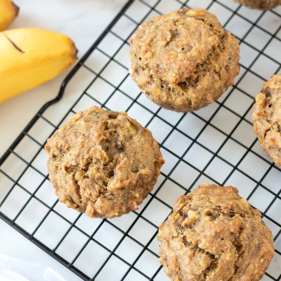 Vegan Lentil Banana Muffins