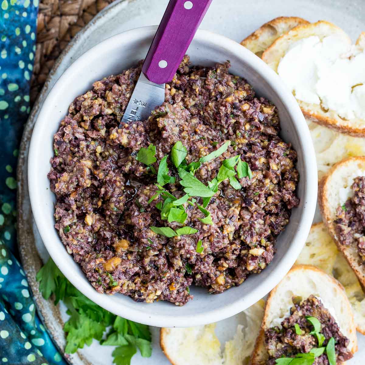 Green and Black Olive Tapenade