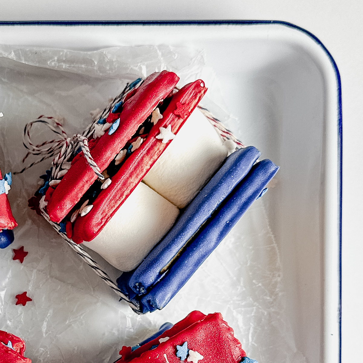 Red, White & Blue S’mores
