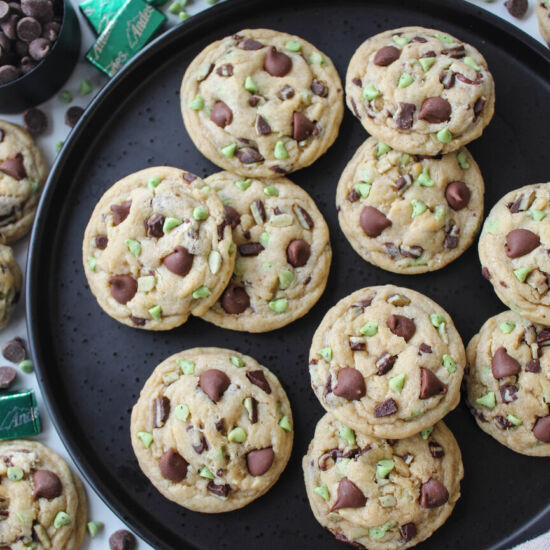 Mint Chocolate Chip Cookies