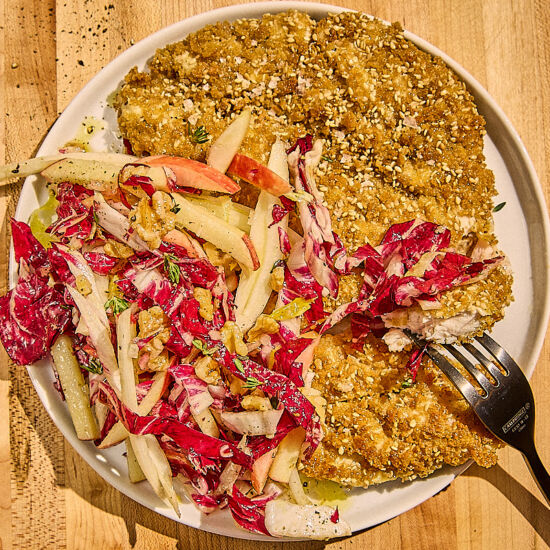 Sesame Crusted Chicken Schnitzel