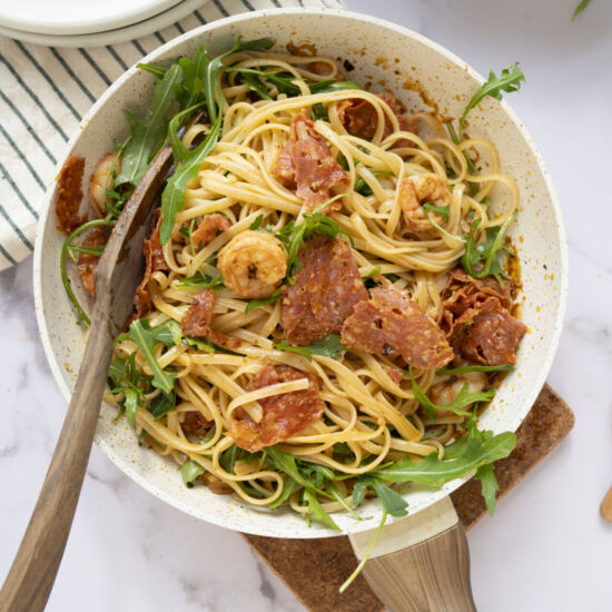 Shrimp and Chorizo Pasta