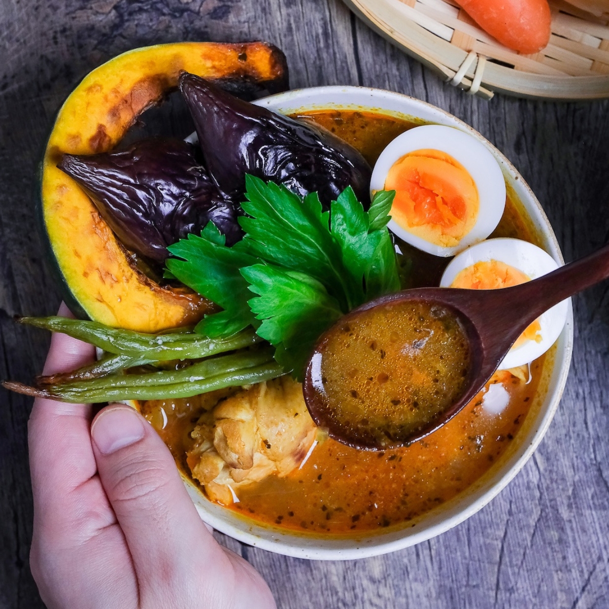 Japanese Soup Curry Hokkaido Style