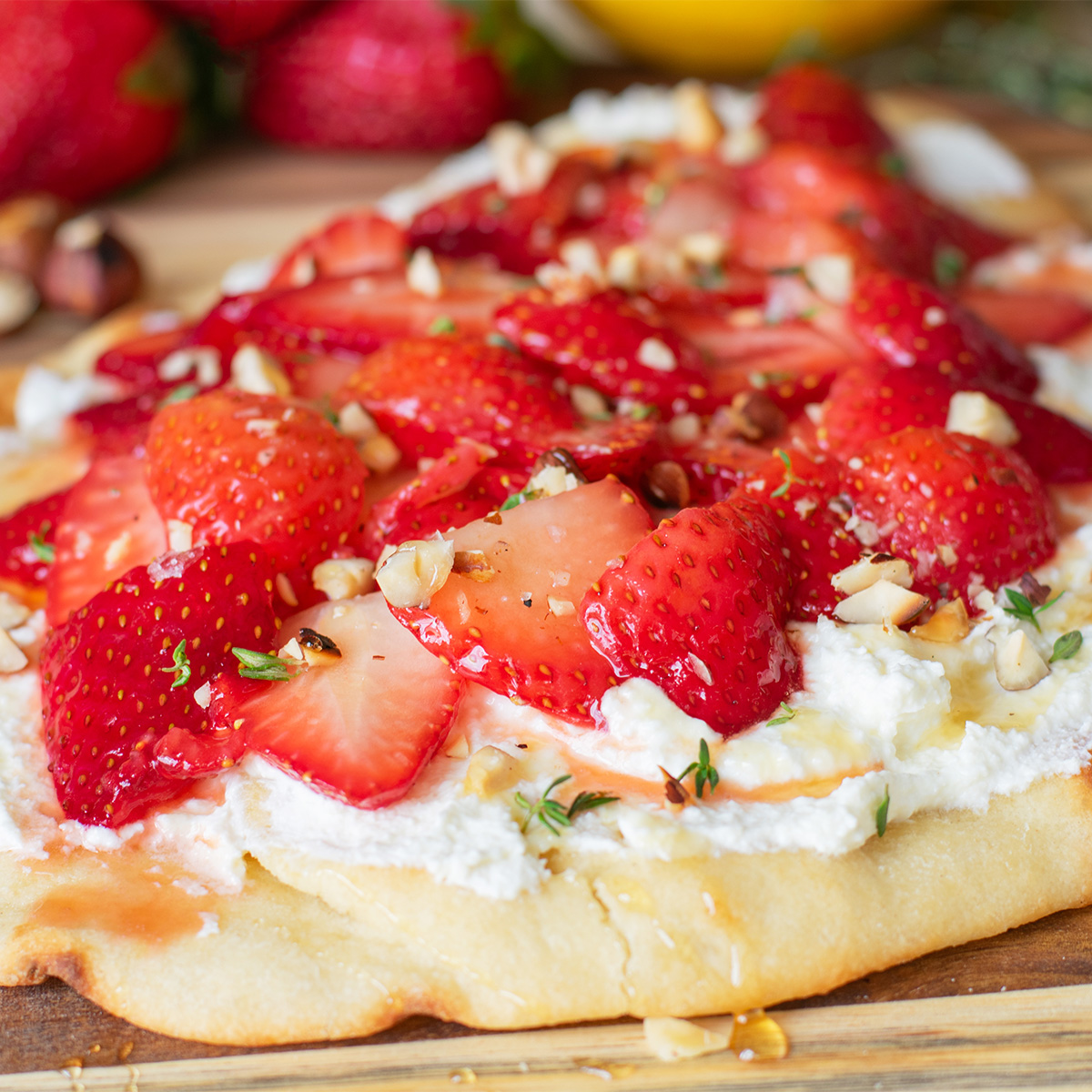 Strawberry Ricotta Flatbread