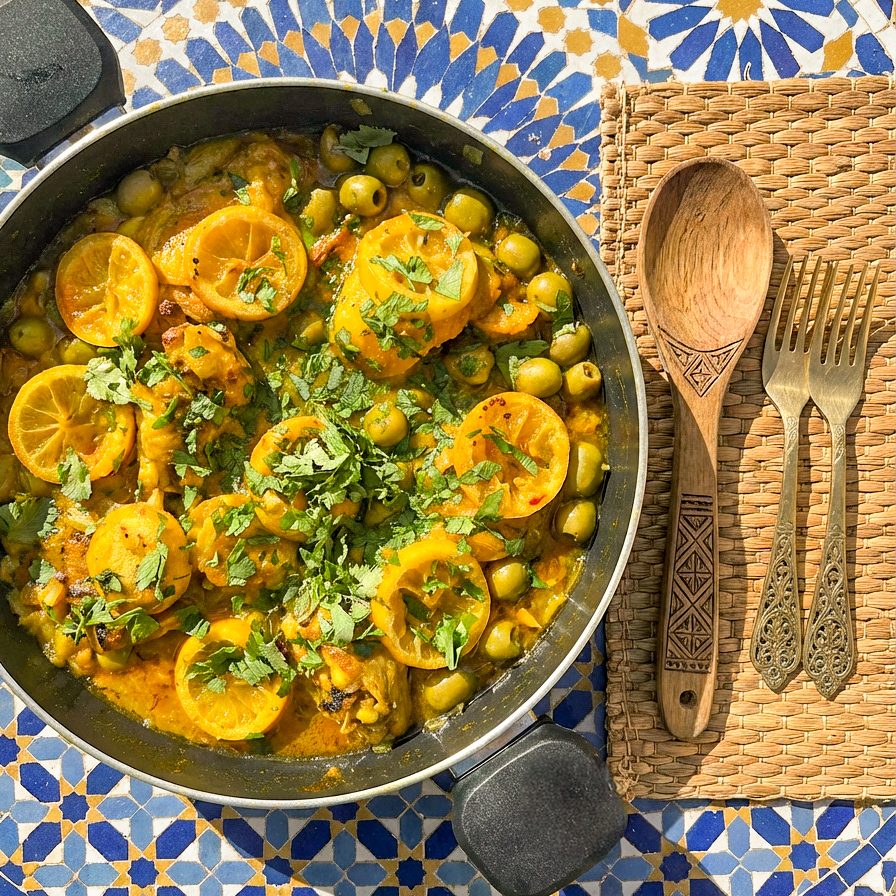 Chicken Tagine with Olives & Lemon
