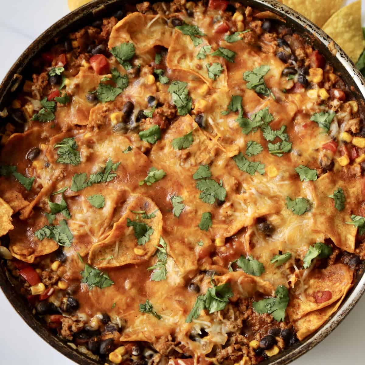 Ground Turkey Enchilada Skillet
