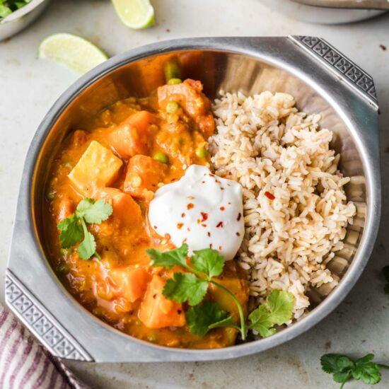 Quick Vegan Potato Lentil Curry