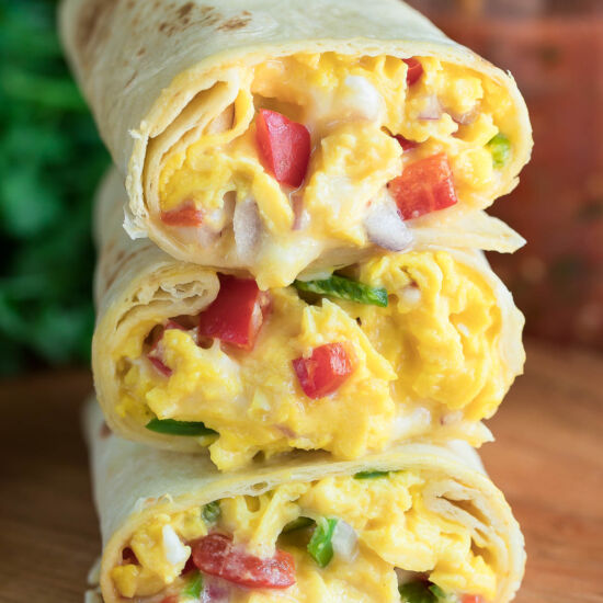 Veggie Breakfast Burritos
