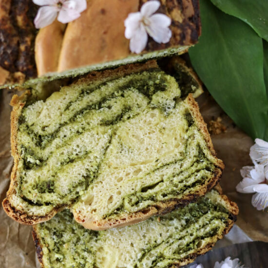 Wild Garlic Babka Bread