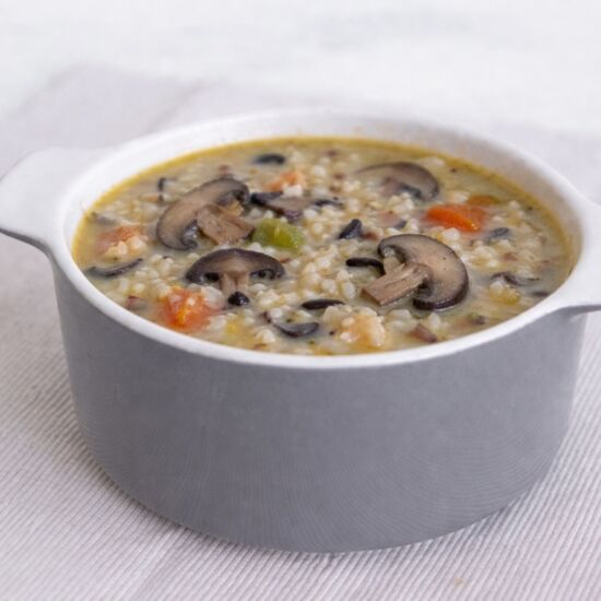 Cream of Mushroom Wild Rice Soup