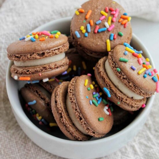 Yellow Cake Batter Macarons