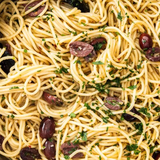 Easy Anchovy and Olive Pasta