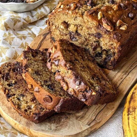 Chocolate Chip Walnut Banana Bread