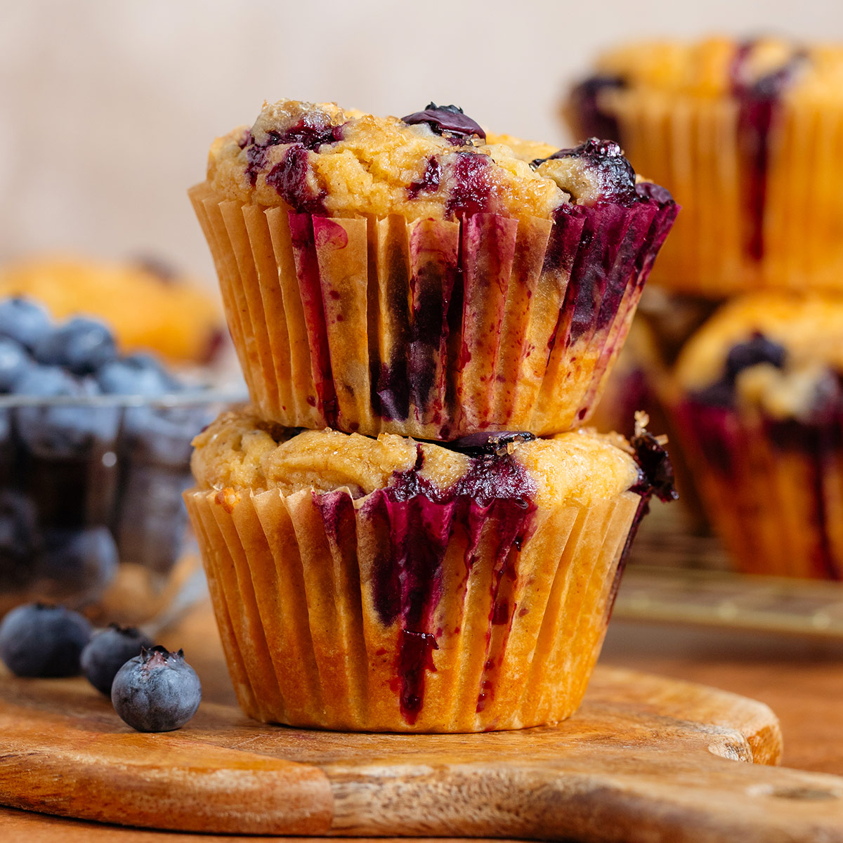 Blueberry Greek Yogurt Muffins