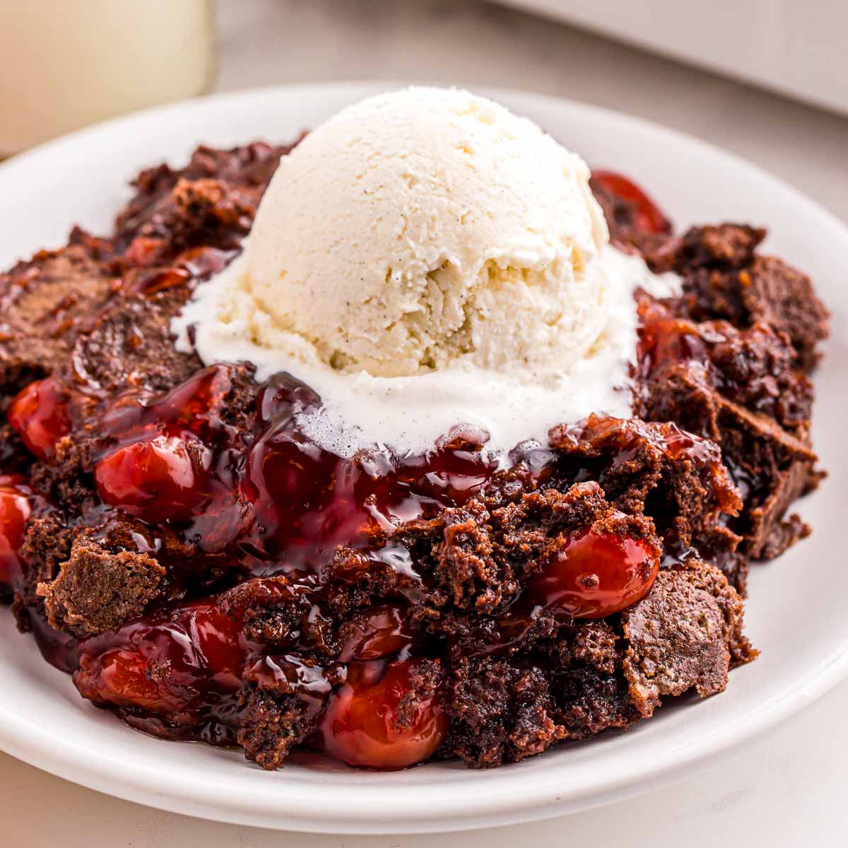 Chocolate Cherry Dump Cake