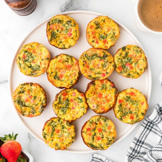 Cottage Cheese Vegetable Egg Bites