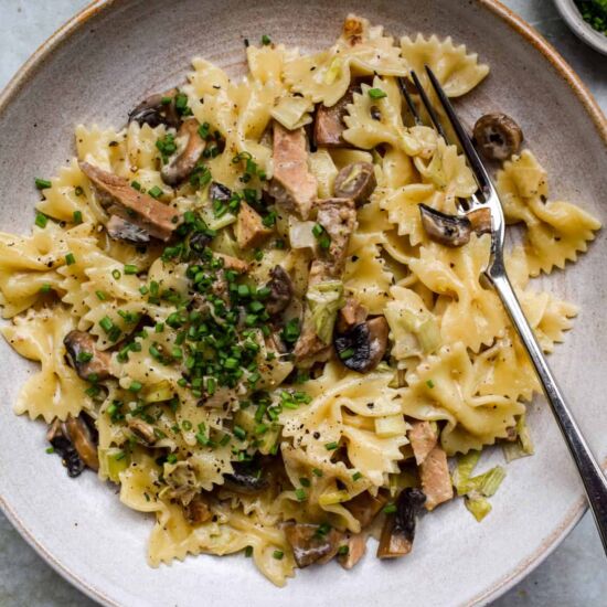 Creamy Leftover Roast Pork Pasta