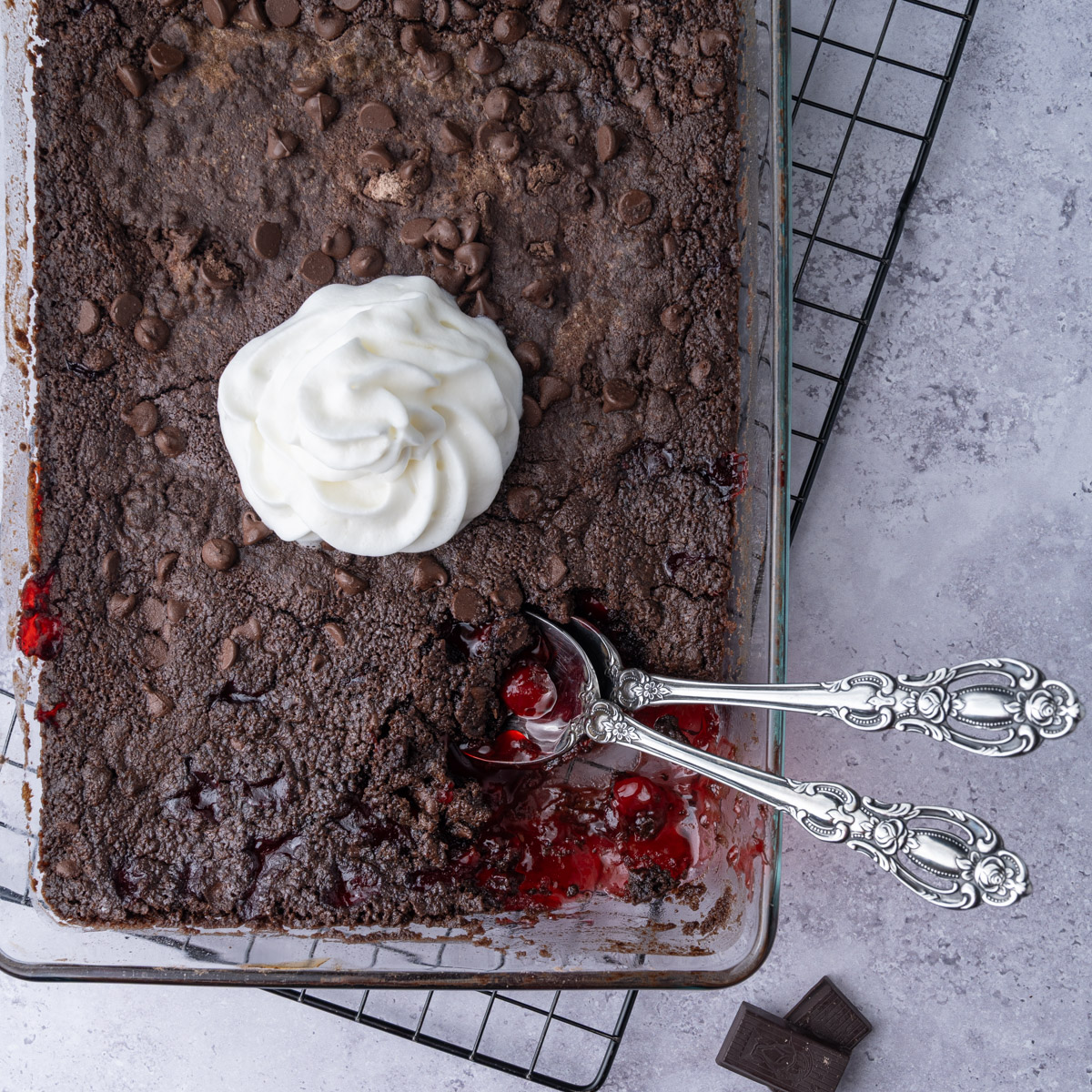 Chocolate Cherry Dump Cake