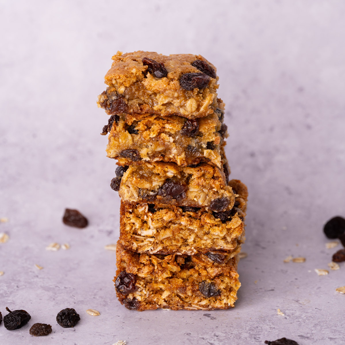 Chewy Oatmeal Raisin Cookie Bars