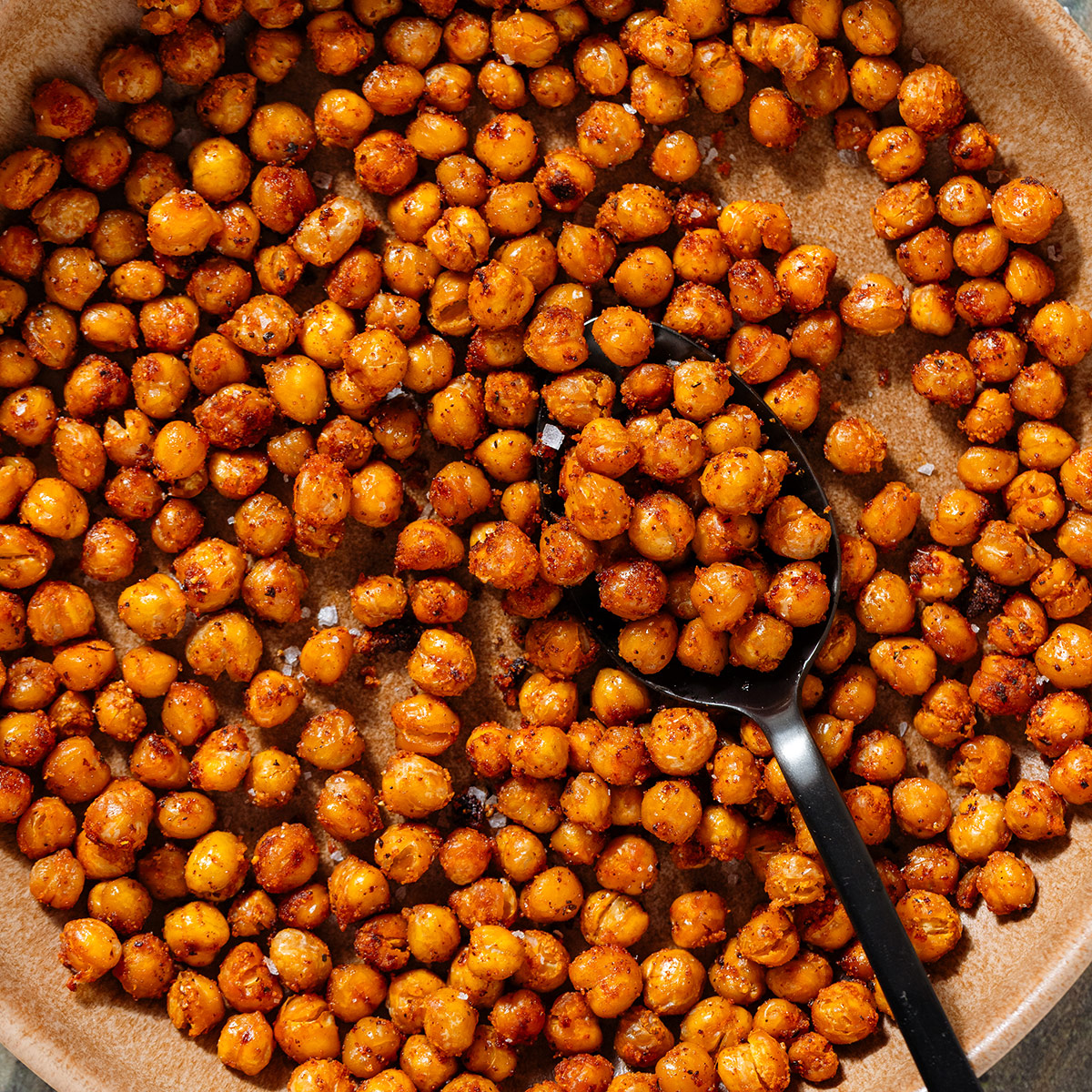 Garlic Roasted Chickpeas