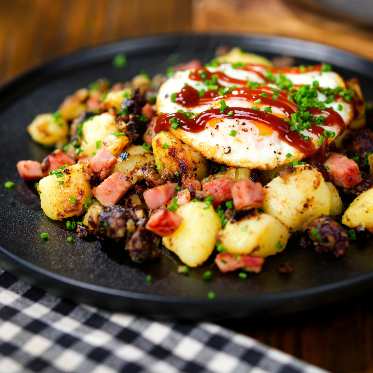 Ham and Black Pudding Hash