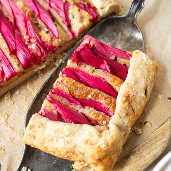 Rhubarb and Almond Galette