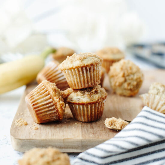 Mini Cinnamon Banana Muffins