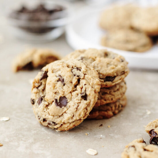 PB Oatmeal Chocolate Chip Cookies