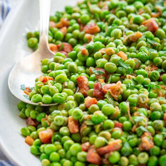 Peas and Pancetta