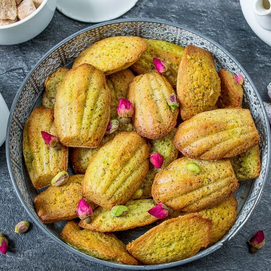 Pistachio Madeleines