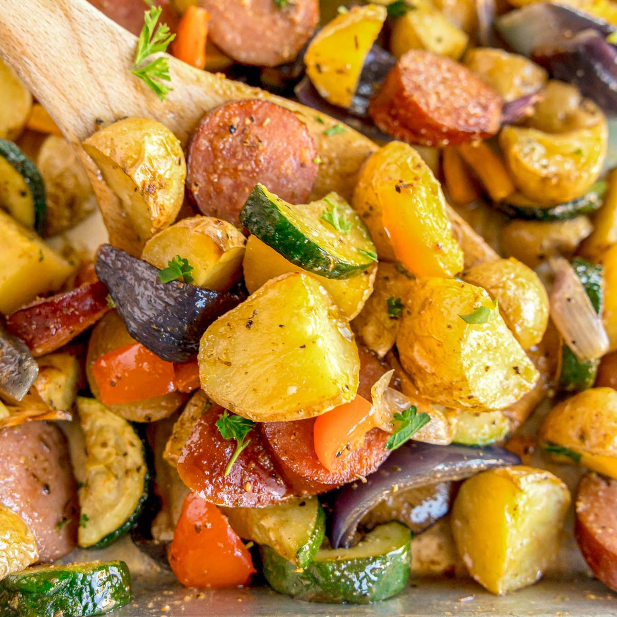 Sheet Pan Sausage and Vegetables