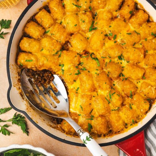 Sloppy Joe Tater Tot Casserole