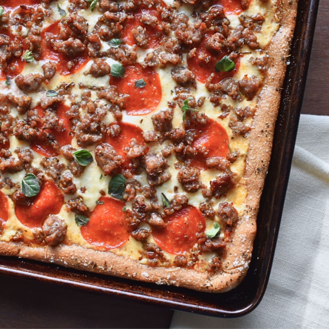 Sourdough Sheet Pan Pizza