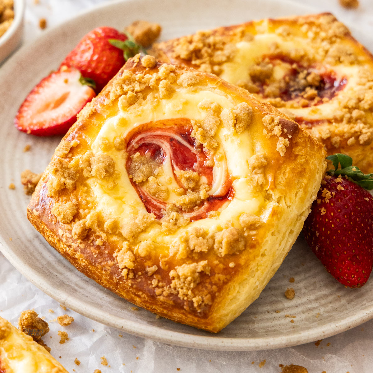 Strawberry Cheesecake Danish