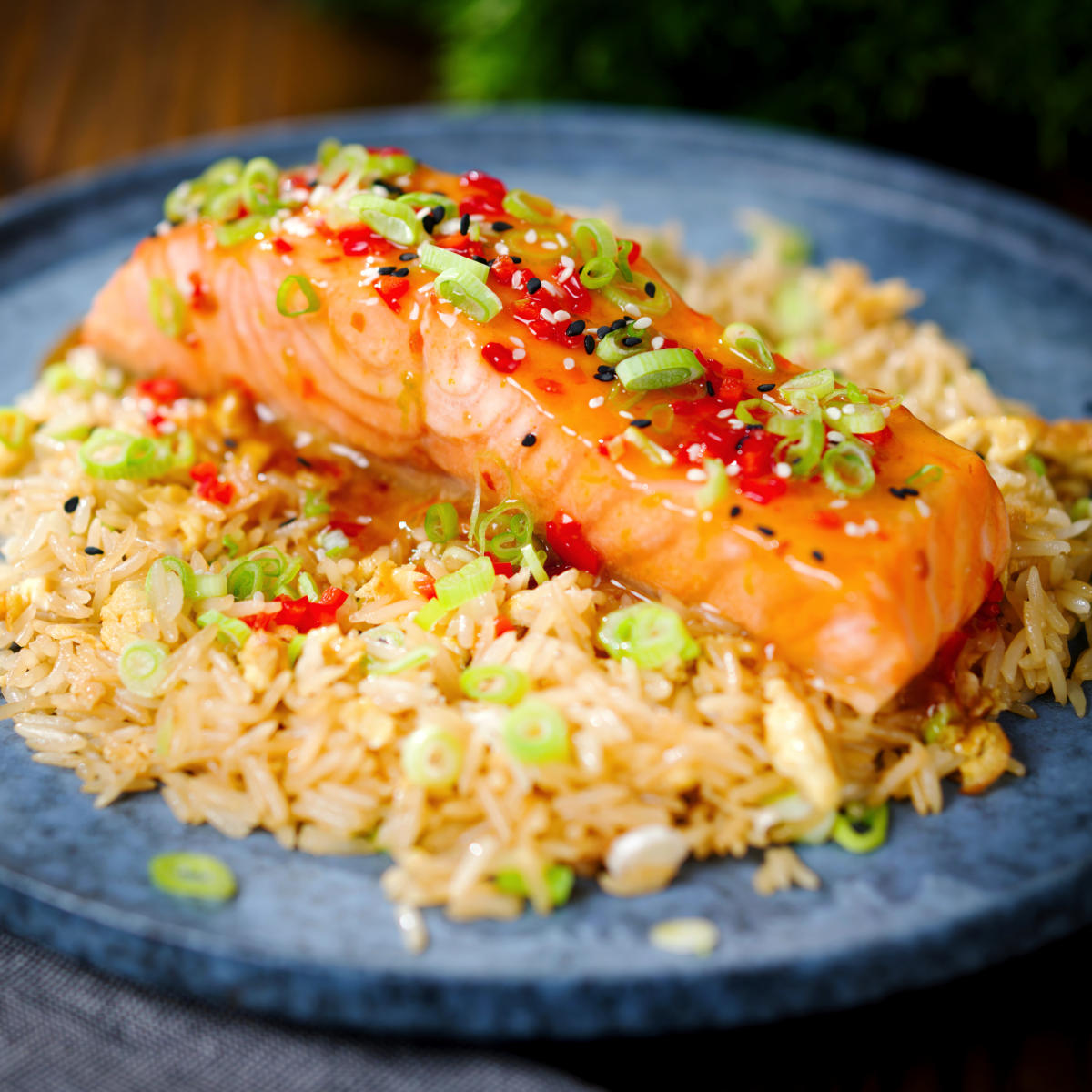 Sweet Chilli Sauce Salmon with Lime