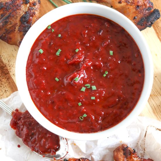Sweet and Spicy Cherry BBQ Sauce