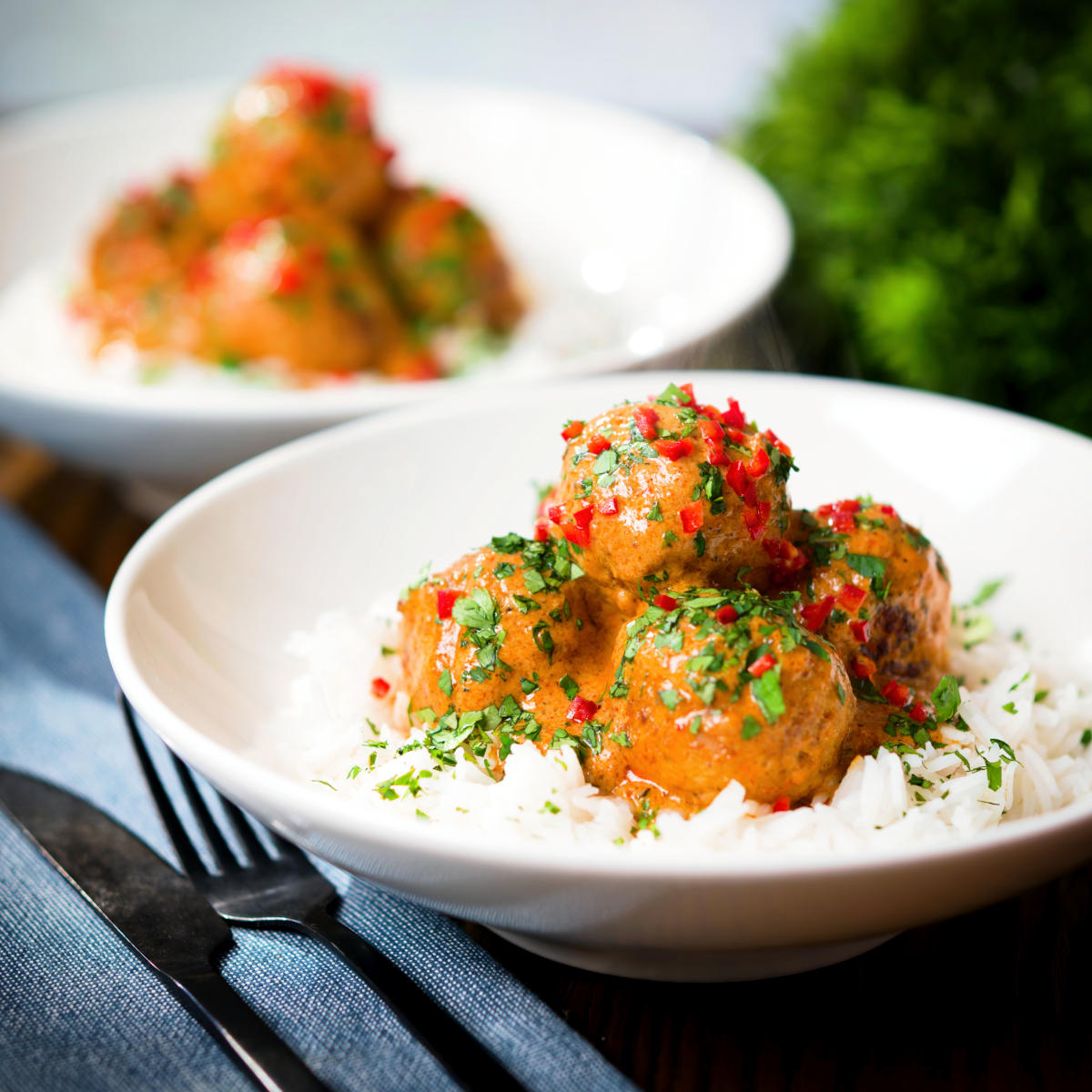 Thai Red Curry Chicken Meatballs
