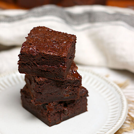 Mocha Fudge Vegan Brownies