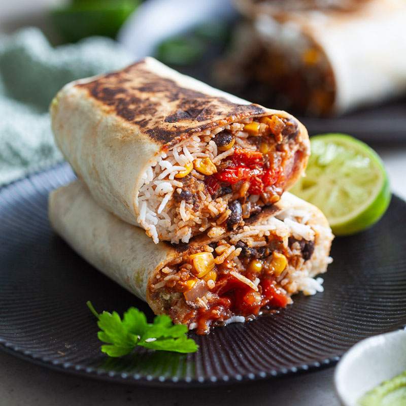 Vegan Black Bean Burritos