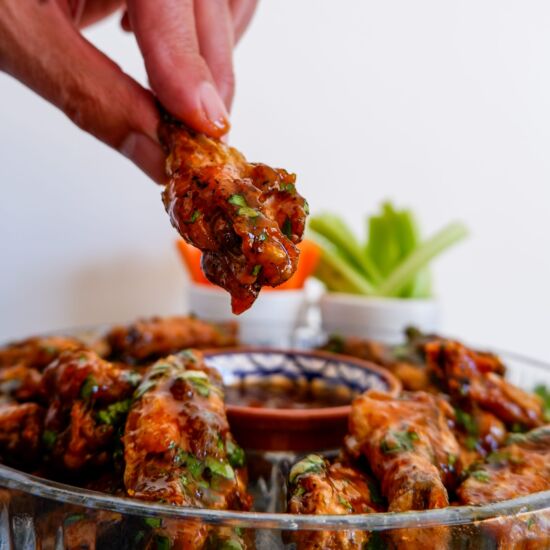 Baked Chicken Orange Saffron Wings