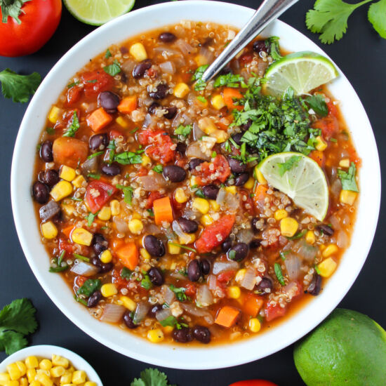 Black Bean Quinoa Soup