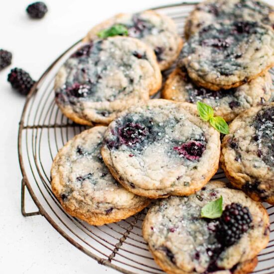 Blackberry Basil Cookies
