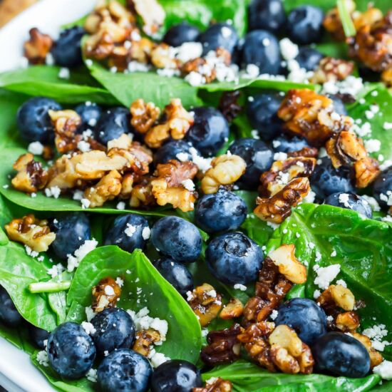 Blueberry Spinach Salad