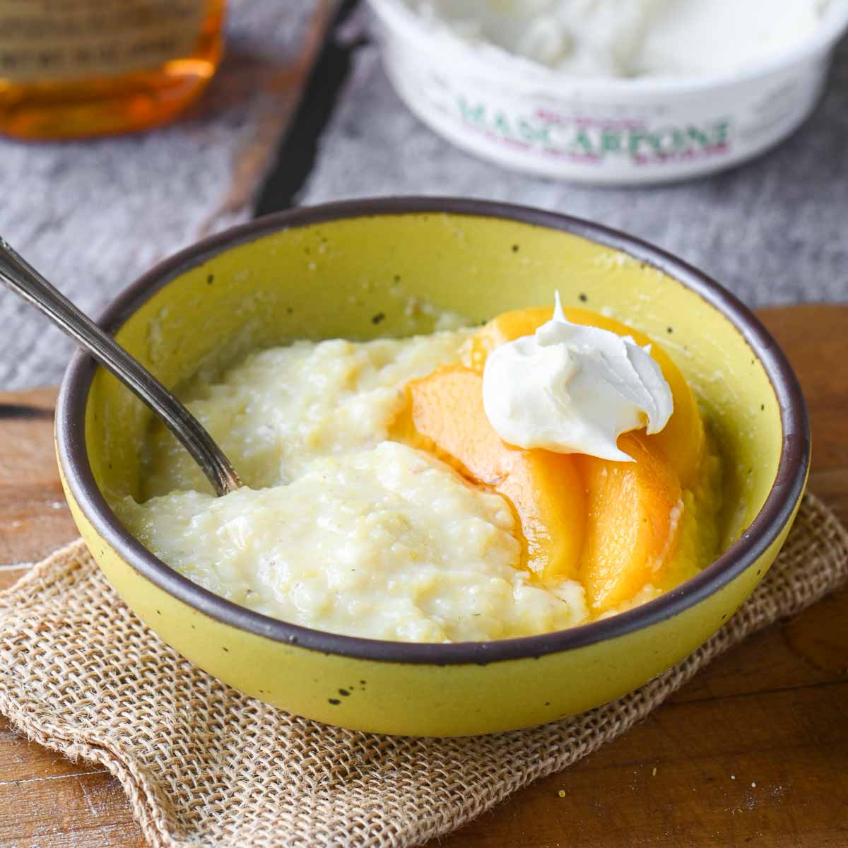 Mascarpone Polenta Porridge