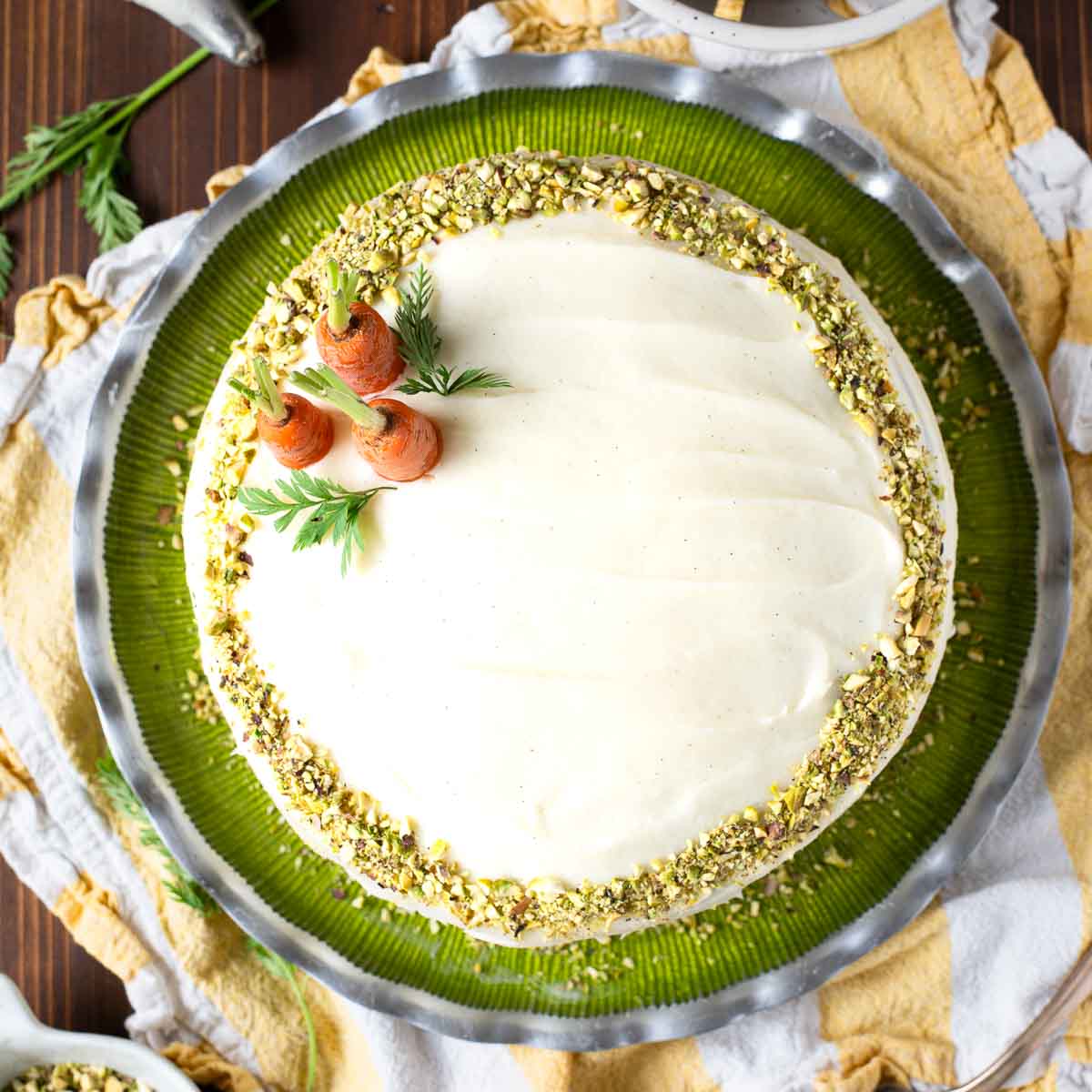 Orange Carrot Cake with Pistachio