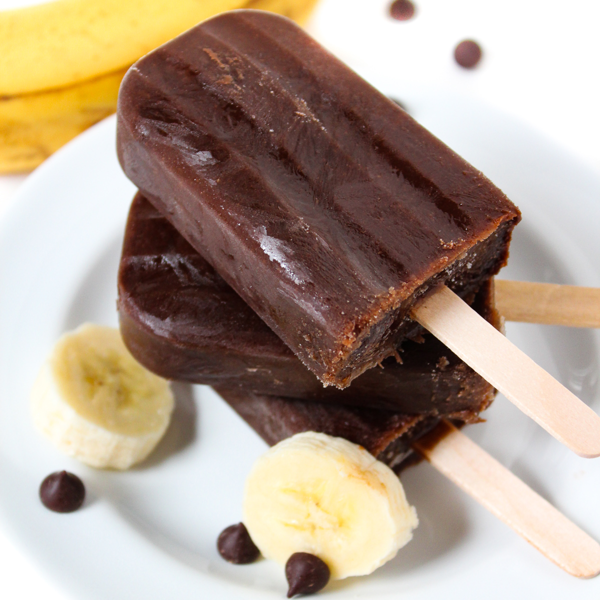Chocolate Banana Popsicles