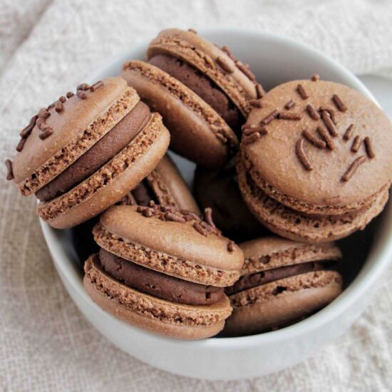 Chocolate Cake Batter Macarons