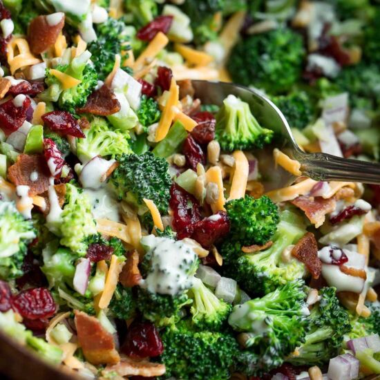 Broccoli Salad with Cranberries