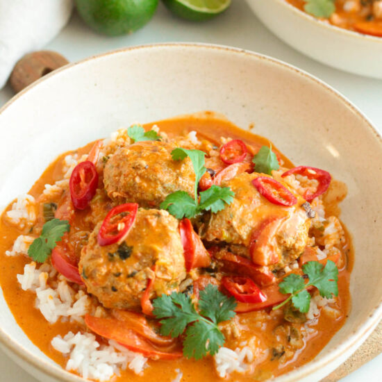 Coconut Thai Chicken Meatballs